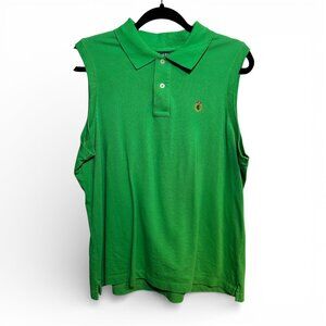 Lauren Ralph Lauren Cotton Sleeveless Polo, Women's 1X, Green